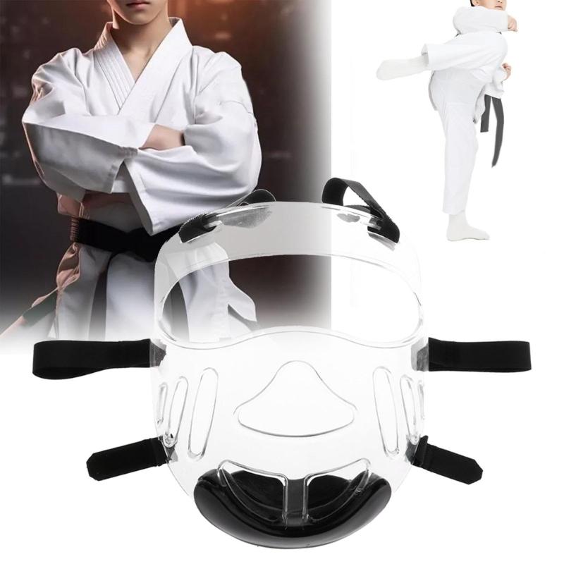 Taekwondo Protection Protective Mask Detachable Helmets Cover Head Protector Taekwondo Face Shield for Boxing Training