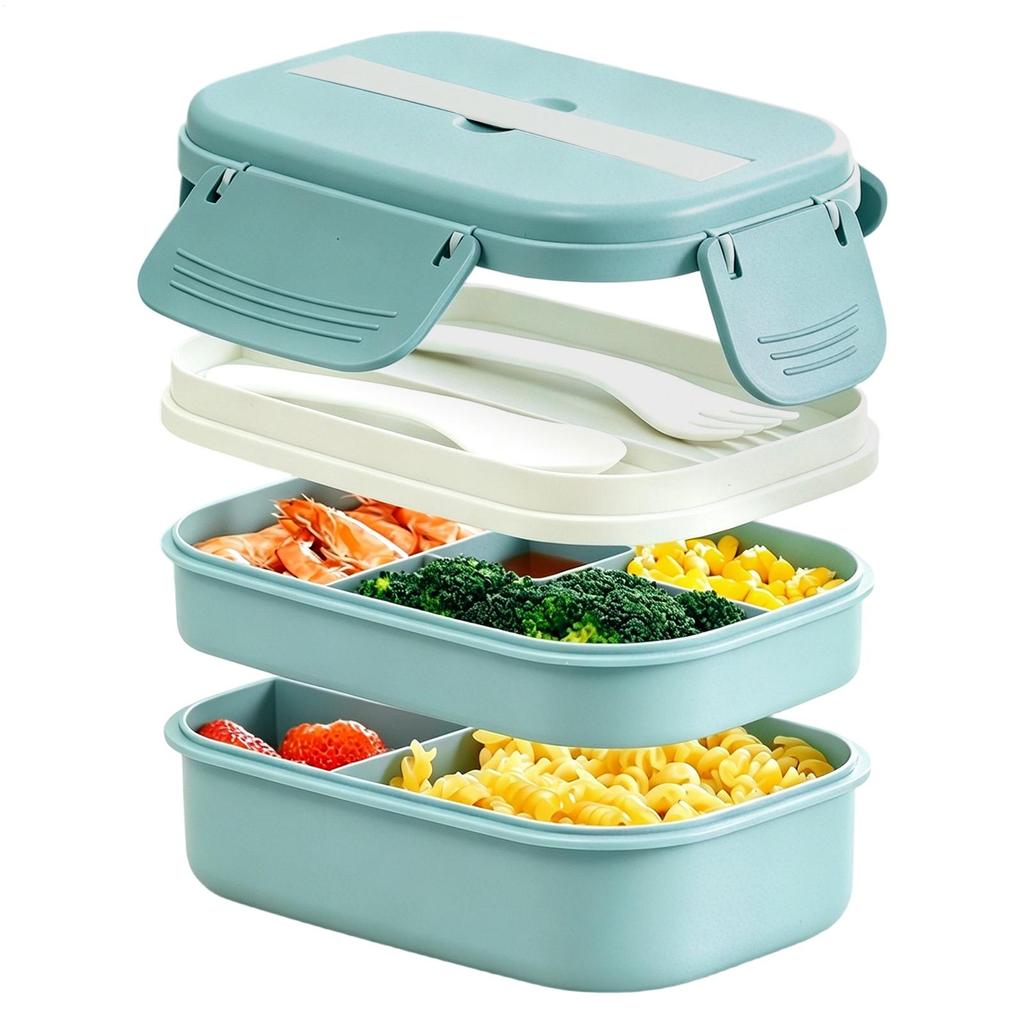 Lunch Boxes 3-Layer Leakproof Microwave Safe Storage School Lunch Box For Office Work Travel Camping Picnic Dining Out Women