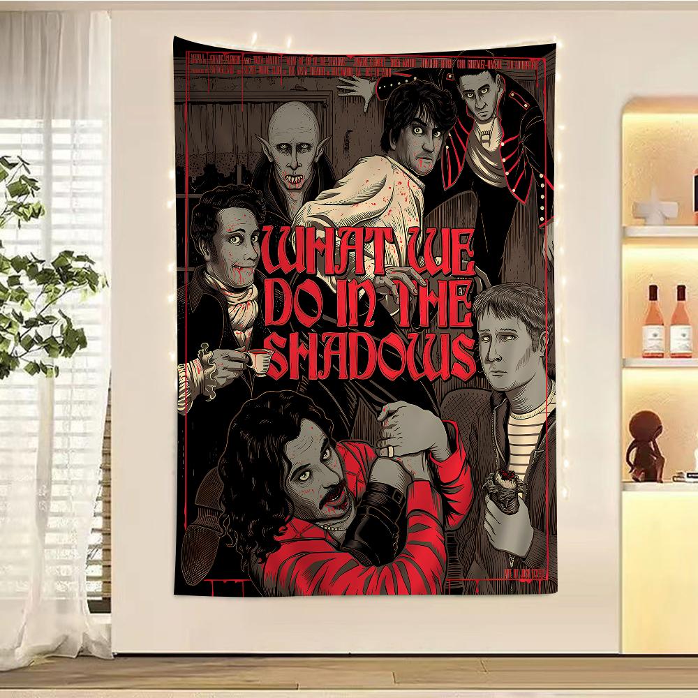 

What We Do in the Shadows Movie Hanging Bohemian Tapestry Bohemian Wall Tapestries Mandala Kawaii Room Decor 74x94cm(29x37in)