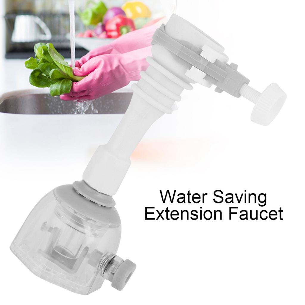 Movable Water Saving Extension Faucet proof Kitchen Valve Spray Gray 18cm