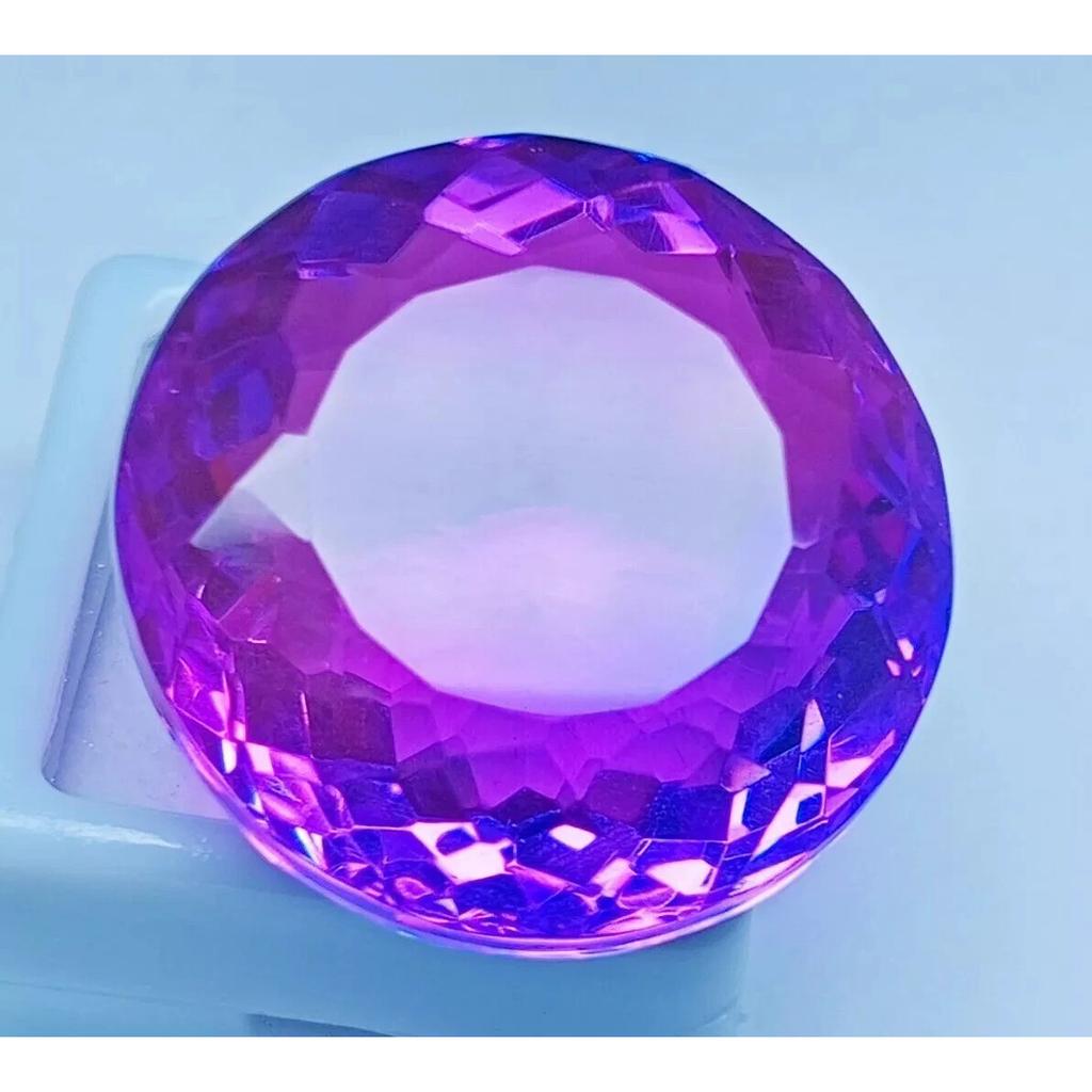 Stunning Natural Tourmaline Big Bi-Color 84.94 Ct Round Certified Gemstone