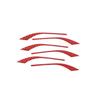 Red Carbon Fiber Side Air Vent Fender Cover Trim For Maserati Ghibli 2014 -22