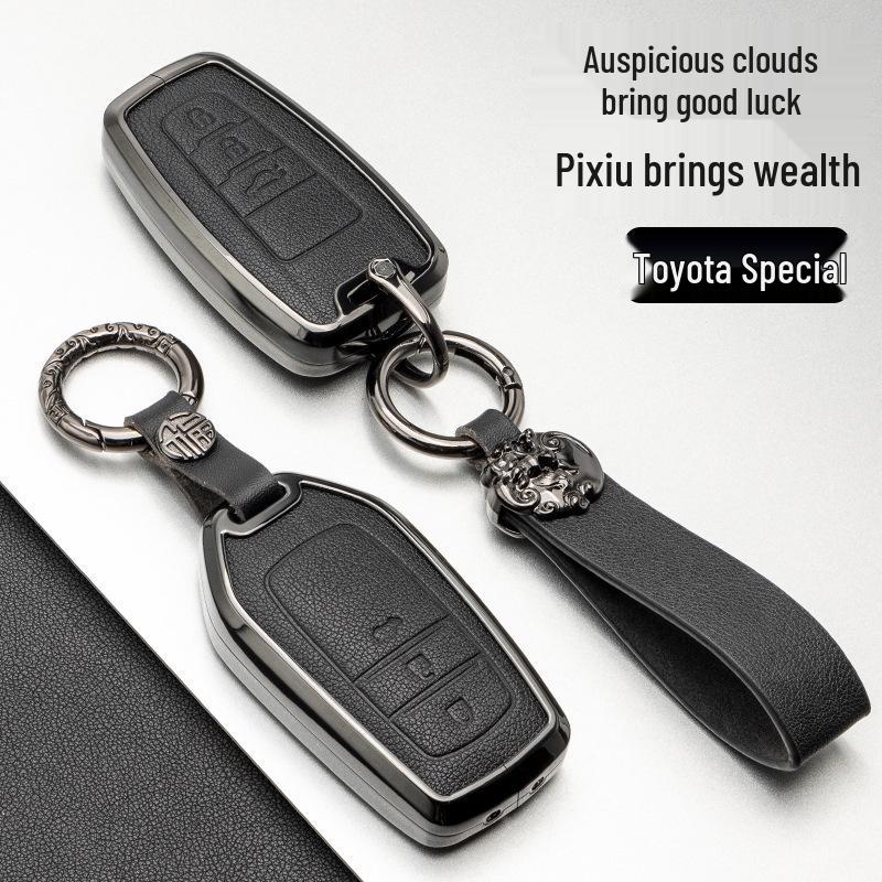 Full-Cover Metal Key Case for Toyota Corolla, RAV4, Rongfang, Wilanda, Levin, Camry