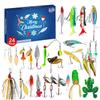 Fishing Advent Calendar, Christmas Fishing Fishhook Advent Calendar, Calendar Fishing Christmas Countdown 24 Days Fishing Lures