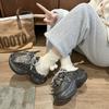 New Plush Cotton Slippers Women's Fall and Winter Indoor Non-slip Fur Slippers - Comfortable and warm wearing comfortable