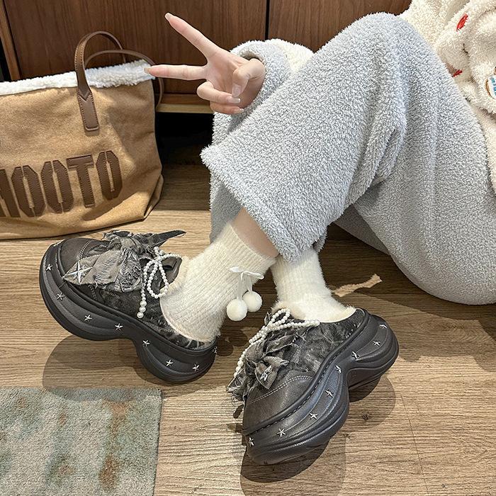 New Plush Cotton Slippers Women's Fall and Winter Indoor Non-slip Fur Slippers - Comfortable and warm wearing comfortable