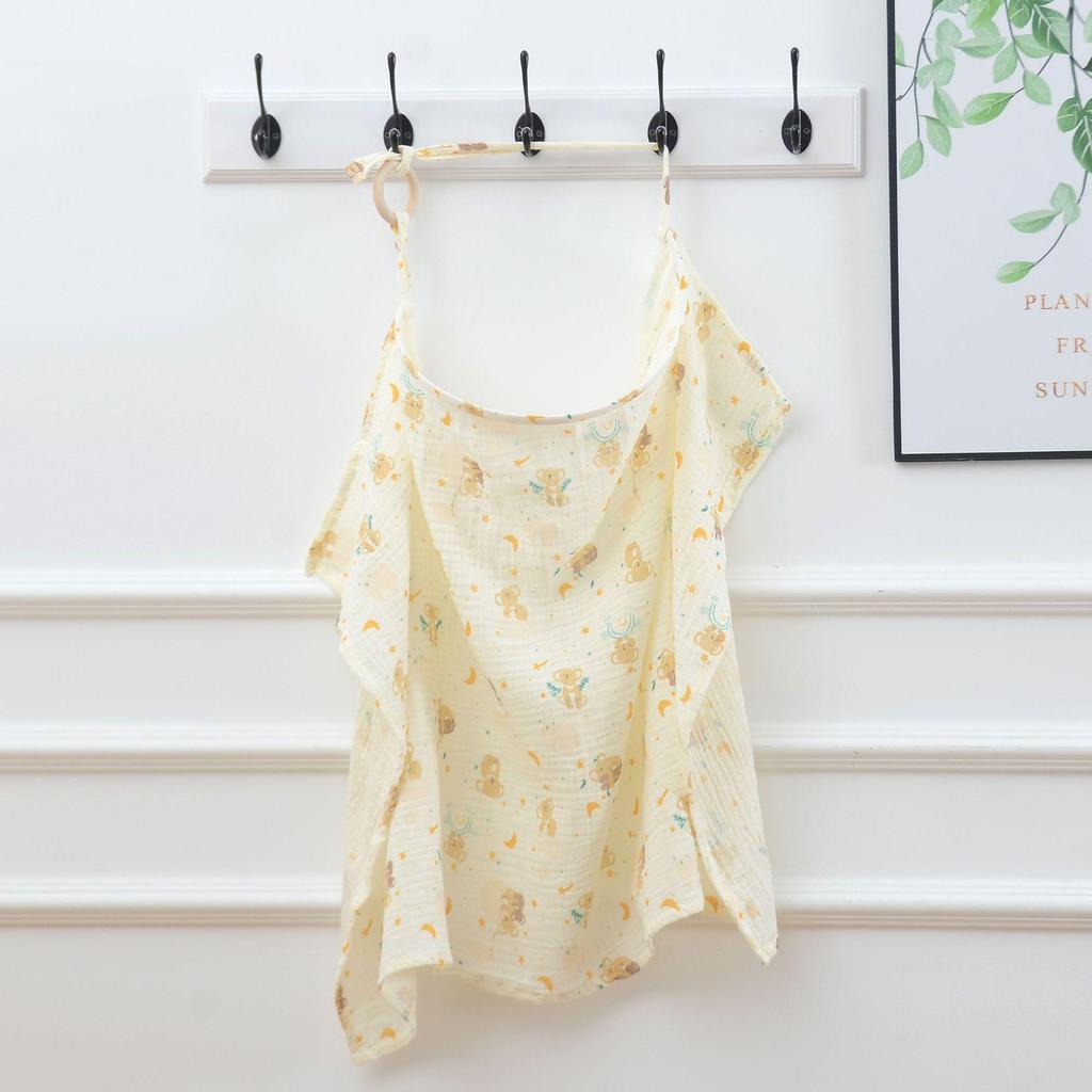 Breathable Cotton Nursing Cover - Anti-Exposure Modesty Cloth Set for Breastfeeding Moms