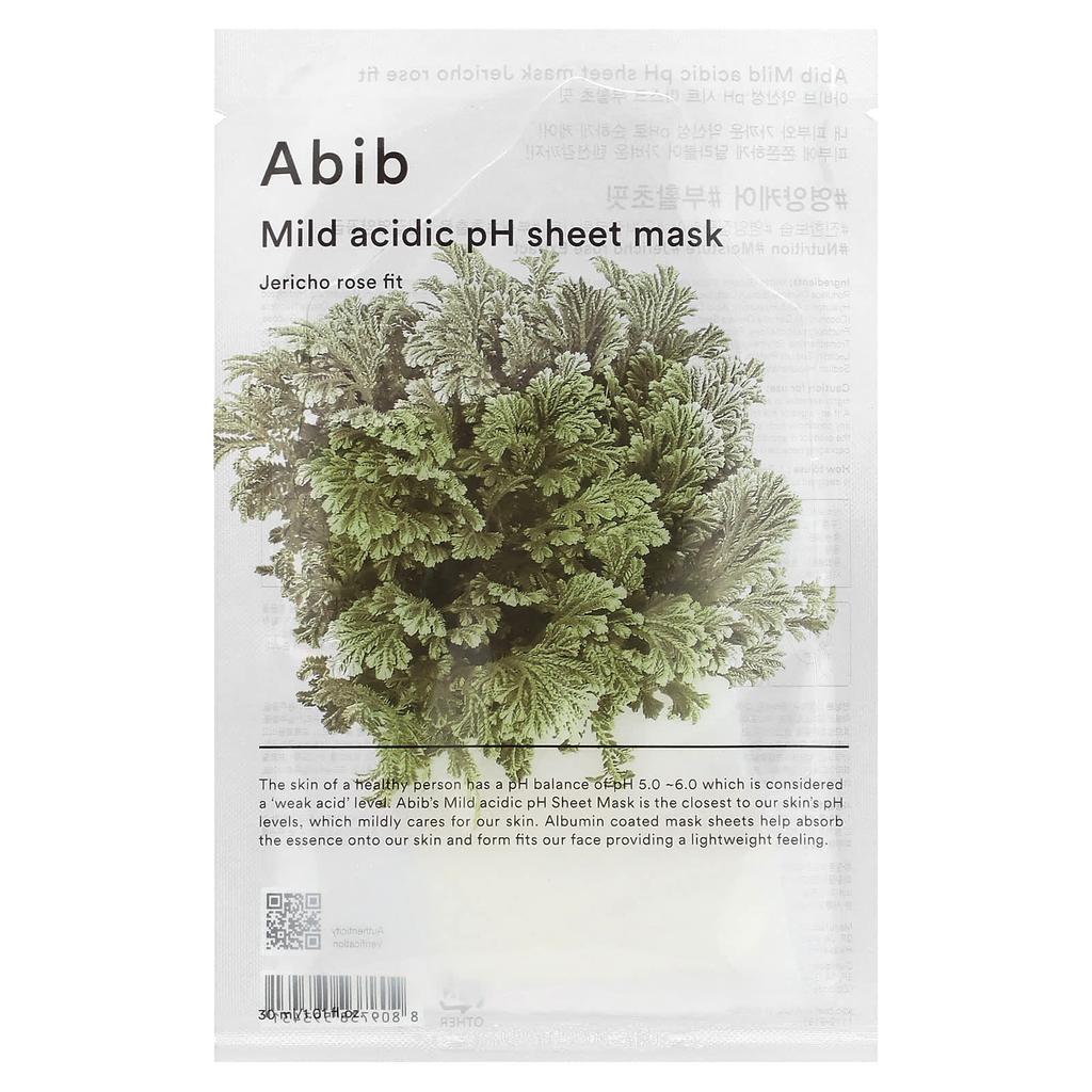 Mild Acidic Ph Beauty Sheet Mask, Jericho Rose Fit, 1 Sheet Mask, 30Ml(1.01Fl Oz)