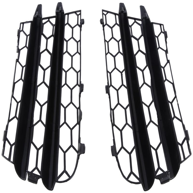 Fog Lamp Honeycomb Cover Car Front Bumper Fog Light Mesh Grille For VW Scirocco 2008-2014 1K8853665 1K8853666