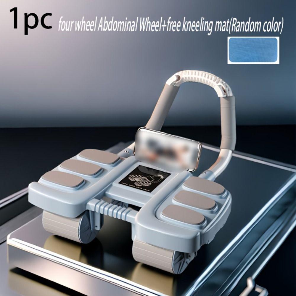 Automatic Rebound Abdominal Exercise Machine Four-Wheel Core Strengthening Trainer  Home Workouts