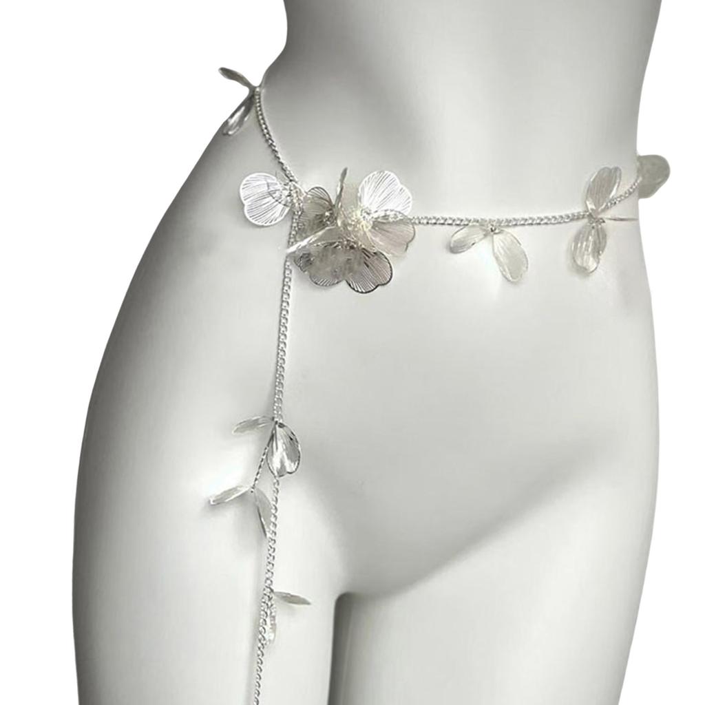 Decorative Waist Chain Single/Multi Layer Floral Pearls Designing Waist Belt Decoration for Parties and Everyday Wear