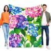 Bunte Hortensien-Blumen-Decke, weich und gemütlich, Überwurf für Heimdekoration, leicht für Sofa oder Bett, Perfektes Geschenk für Geburtstage und Sp