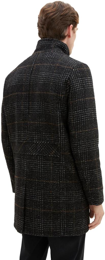 Coat Tom Tailor 2 In 1 Mantel (1037349) Dark Gray Wool Plaid
