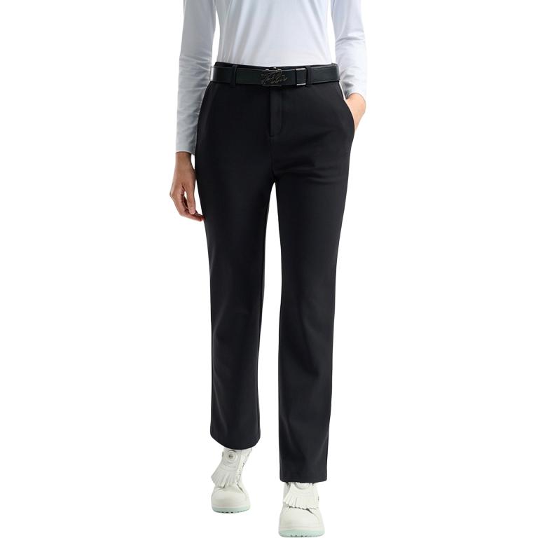 FILA Golf Series Classic Fashion Simple Casual Versatile Comfortable Knitted Sports Pants Women bottoms A11W545603FBK