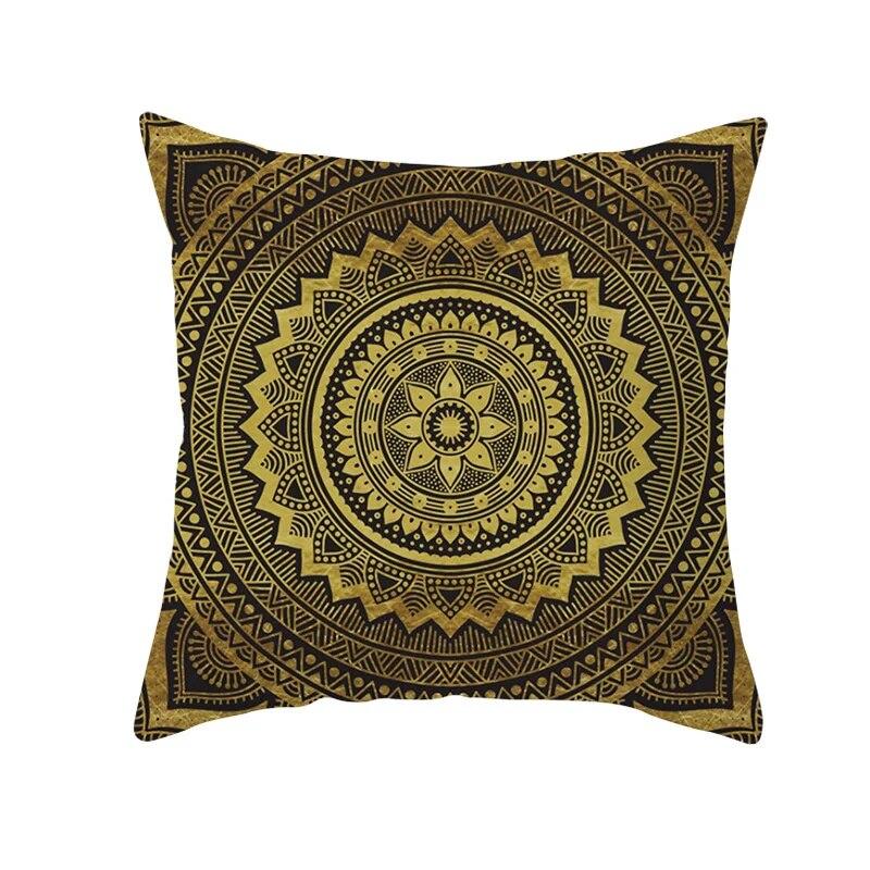 Moroccan Polyester Pillowcase 45x45cm Bohemian Hippie Sofa Cushion Cover Geometric Mancha Lo Print Home Decor