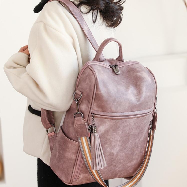 Women PU City Backpack Student School Bookbags Large Capacity Travel Backpacks