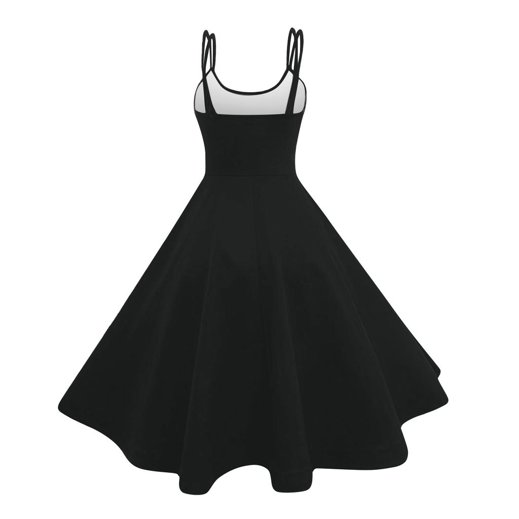 Moda Dziecięca Casual Seksowna Sukienka Punk Retro z Odkrytymi Ramionami