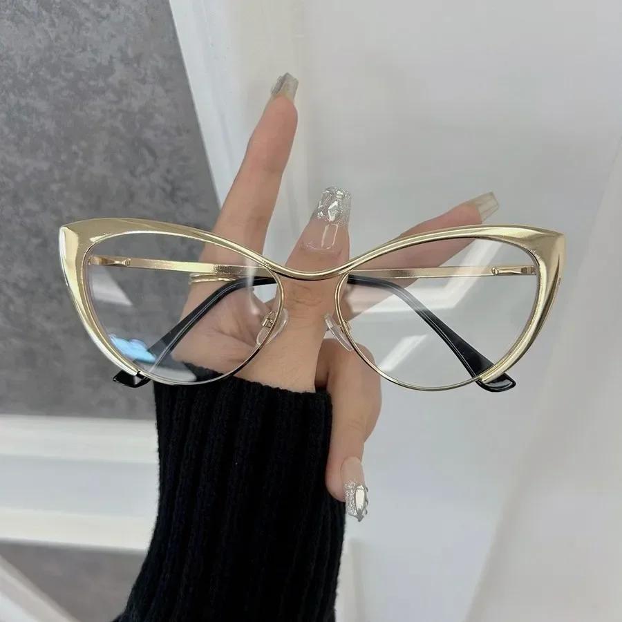 Casual Cat Eye Designer Sunglasses Women Men Metal Frame Luxury Sun Glasses Female Male Brand Fashion Retro