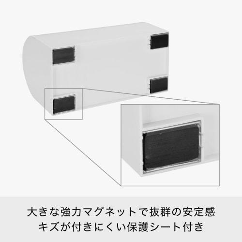 Like-it Kitchen Storage Magnetic Storage, Strong Magnetic Kitchen Paper Holder, White, Attaches To Refrigerator, Mag-On 8038