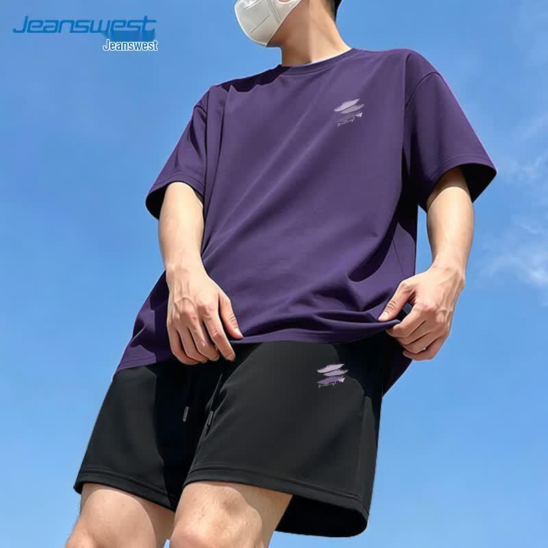 Jeanswest Men's 2026 Summer Cotton Casual Set