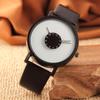 Korean Style Black & White Reverse Pointer Watch for Couples