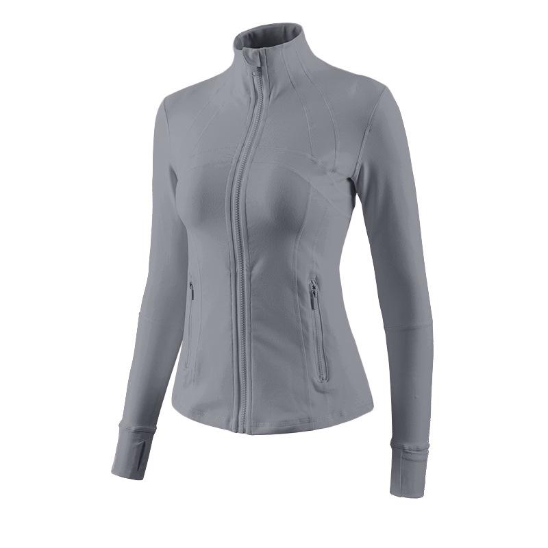 Yoga Clothes Top Women's Spring Stand-up Collar Sports Cycling Long-sleeved Jacket Slimming High-end Pilates Fitness Clothes