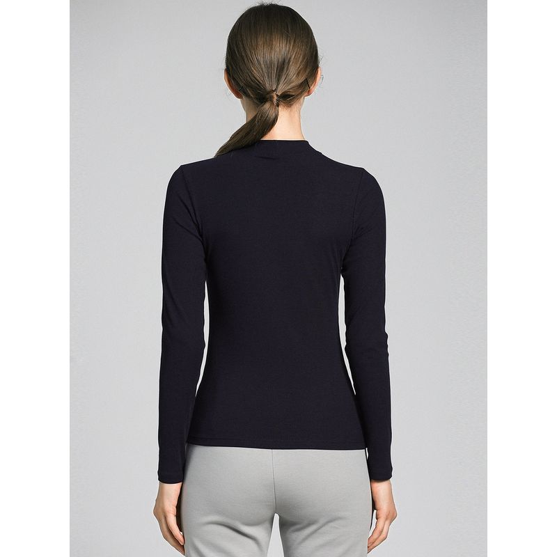 Half-High Collar Long Sleeves T-shirt Female 2025 Spring & Fall New Arrival Elegant Slim Looking Fashion All-Match Modal Bottoming Shirt Tops