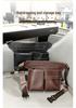 Leather Barber Crossbody & Waist Tool Bag for Scissors and Hairdressing Supplies