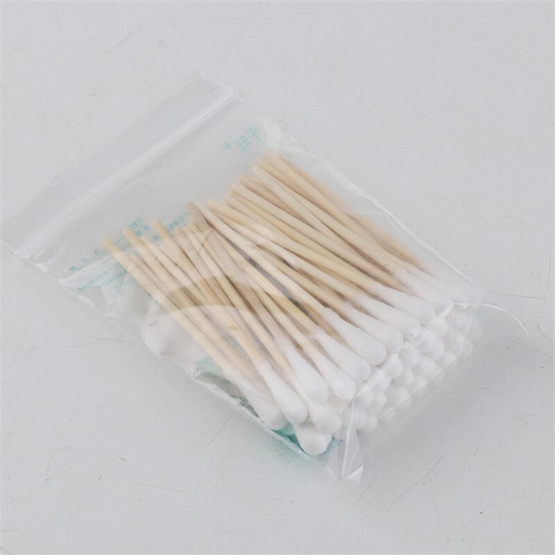 CHAHUA Disposable Single Head Wooden Cotton Swabs