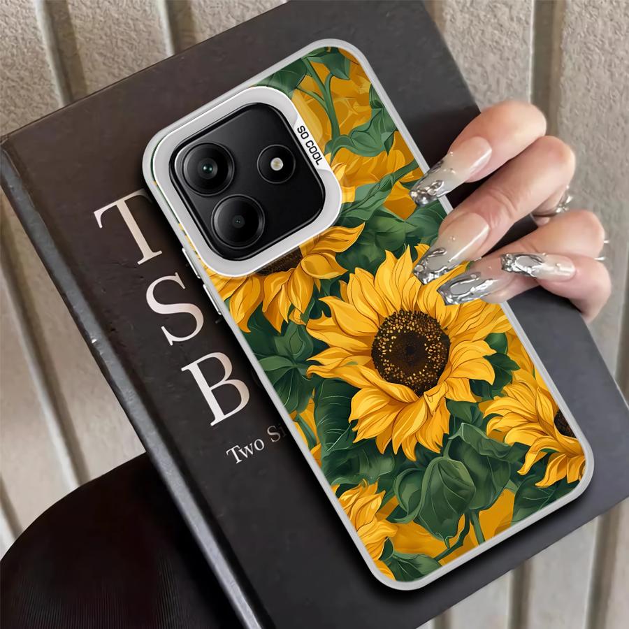 

Back Phone Cover Case for Xiaomi Poco X5 X3 Pro C51 F4 C50 F3 GT X3 NFC Sunflower Sea Poco X3 Pro