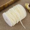 25mCelsiusroll Grinding Pearl Wire Beads Garland String   Wedding Decoration 6mm(white)