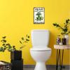 Funny Frog Metal Wall Sign for Bathroom Retro Decor