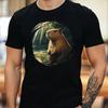Mens Capybara Motif Cotton T-Shirt Size XS To 5XL-