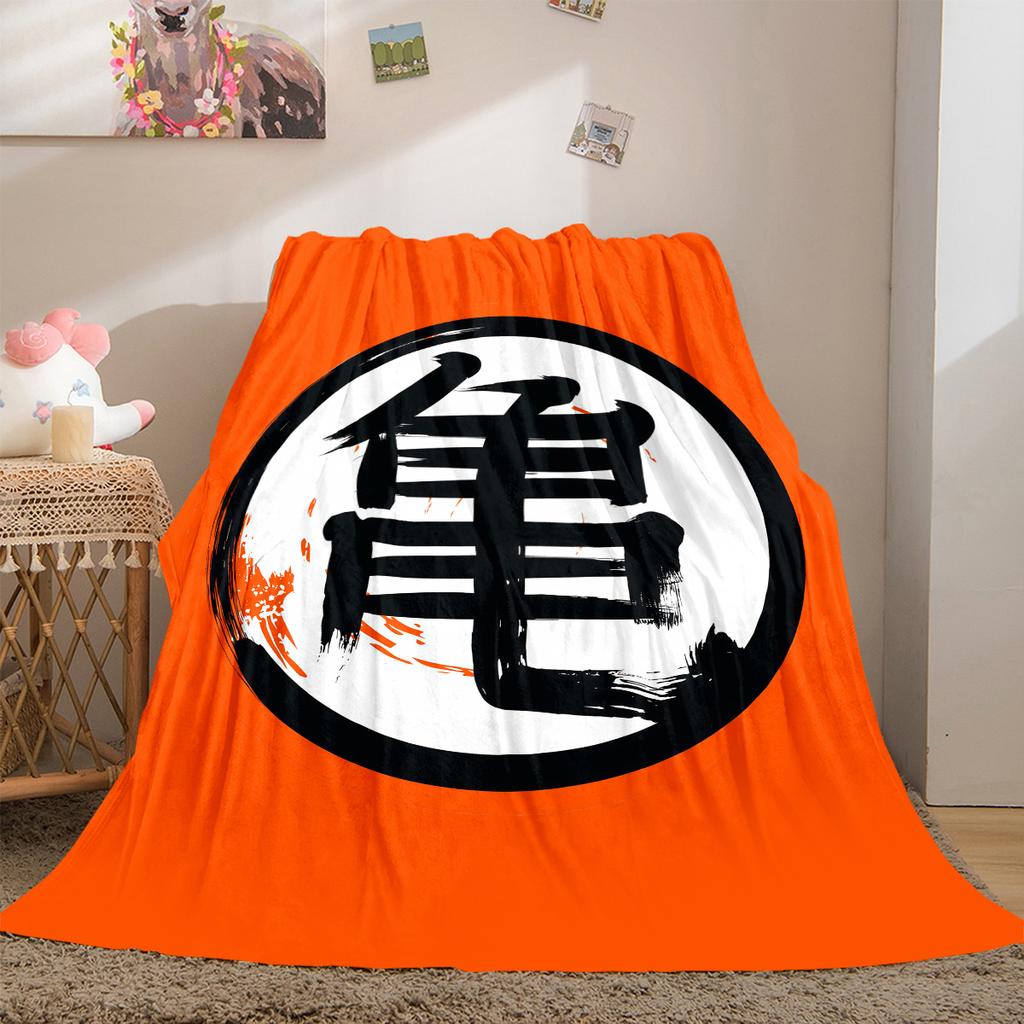 1pz Coperta in Flanella con Stampa Dragon Ball Super, Alta Qualità per Tutte le Stagioni, Decorazione per la Casa, Calore e Comfort, Perfetta per Regali di Natale