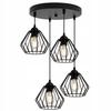 BLACK WIRE HANGING LAMP LOFT LED CHANDELIER