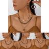 Modern Retro Pendant Jewelry Collection With Alloy Crushed Stone For Women