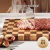 SUPOR Large Antibacterial Checkerboard Wood Cutting Board