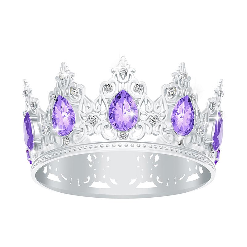 Luxury Water Drop Small Tiaras and Crowns for Girls Party Prom Cake Topper Crown Diadem Little Tiara Jewelry Flowers Ornaments