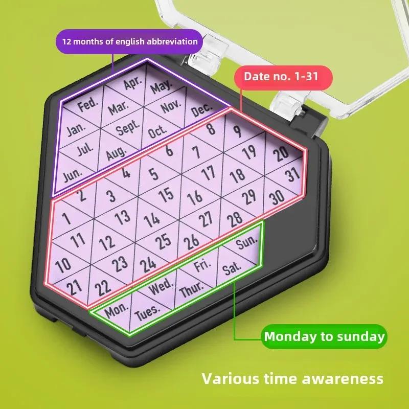 Calendar Puzzle Game Board Game Pocket Mini Toys Montessori School Education Learning Logic Game Sudoku Puzzle Challenges