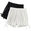 Damen Spitze Kurze Höschen Imitation Seide Rüschen Pumphose Anti-Exposition Sicherheitshose Lolita Satin Knickers Shorts Kleid Pettipant