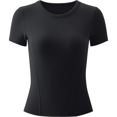 Women's Slim-Fit Round Neck Sports T-Shirt