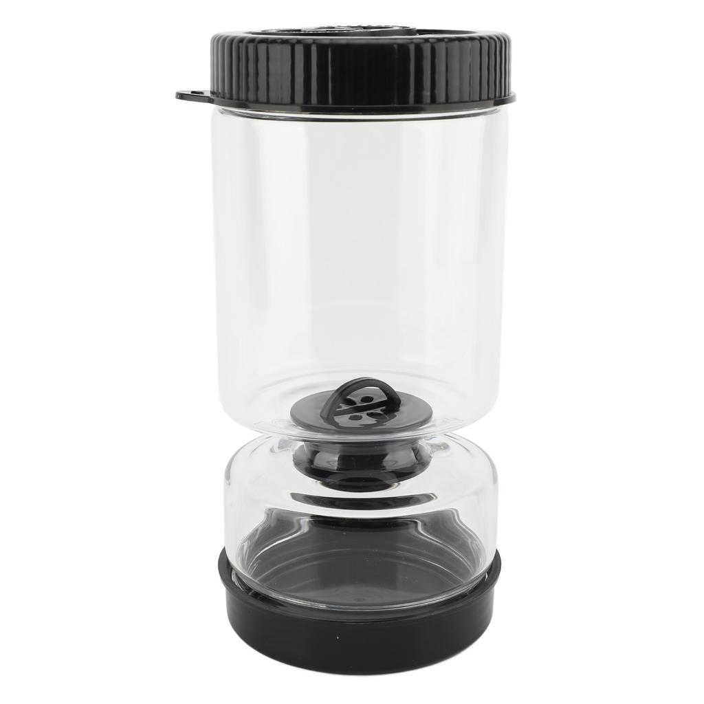 Filtered Pickle Jar Glass Leakage Proof Juice Separator Pickle Juicer Kitchen Supplies Black
