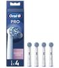 Oral-B | Ersatz-Zahnbürstenköpfe | EB60X-4 Sensitive Clean Pro | Köpfe | Für Erwachsene | 4 Bürstenköpfe enthalten | Weiß