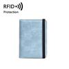 Cross-Border PU Leather RFID Passport Holder & Travel Wallet 