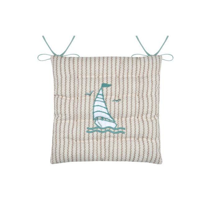 Galette de chaise marine 38x38 cm Marin