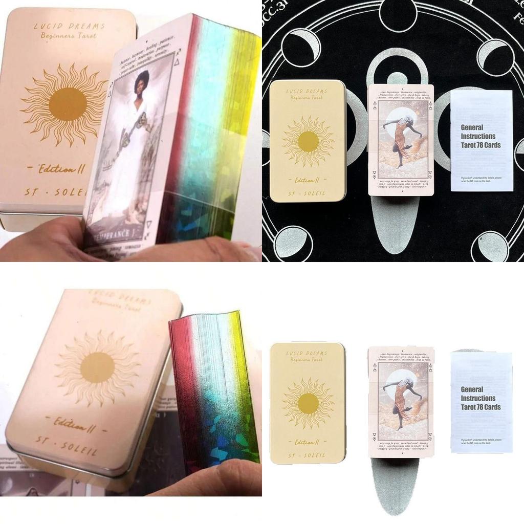 Lucid Dreams Tarot Oracle Cards With Premium Paper For Family Game Nights