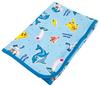 MORIPiLO Pokemon Summer Towel Blanket (Pikachu Cool Blanket) Cute Cooling 70x100cm Blue Pokemon Characters: Sharitatsu, Seagull, and Nami Dolphin