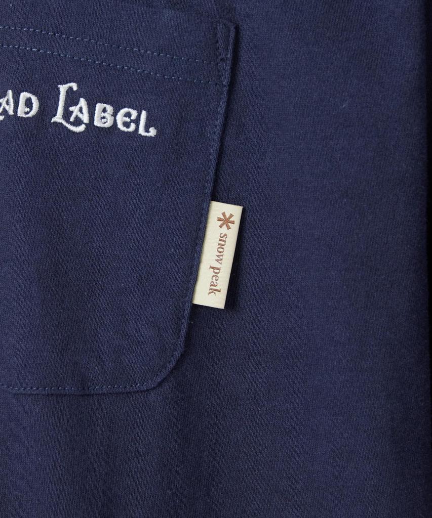 Trad Label Cast Light Short Size INDIGO [Snow Peak] T-Shirt SPTL-TS-26SU903 T-shirt, Sleeve, Men's/Women's, M,