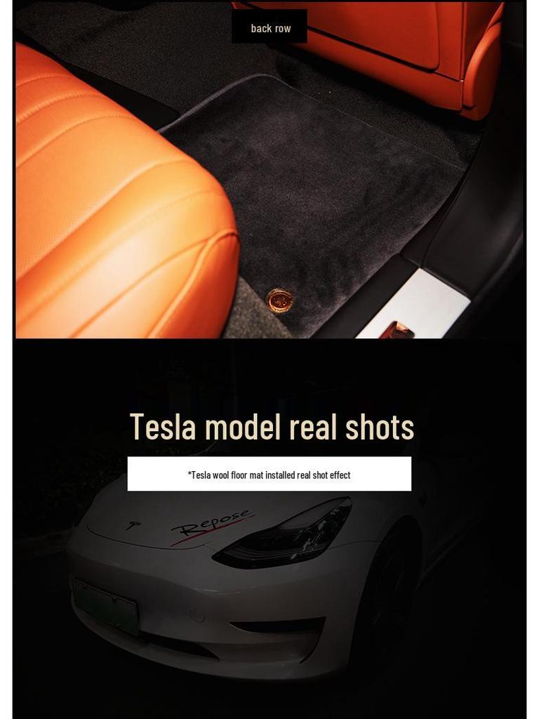 Custom Fit Waterproof Pure Wool Car Floor Mats for Bentley, Mercedes-Benz, Tesla, and Rolls-Royce.