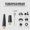 Portable 100Psi Mini Bike Pump Aluminum Alloy Bicycle Hand Air Pump Tire Inflator Valve Car Motorcycle Cycling Universal Pump